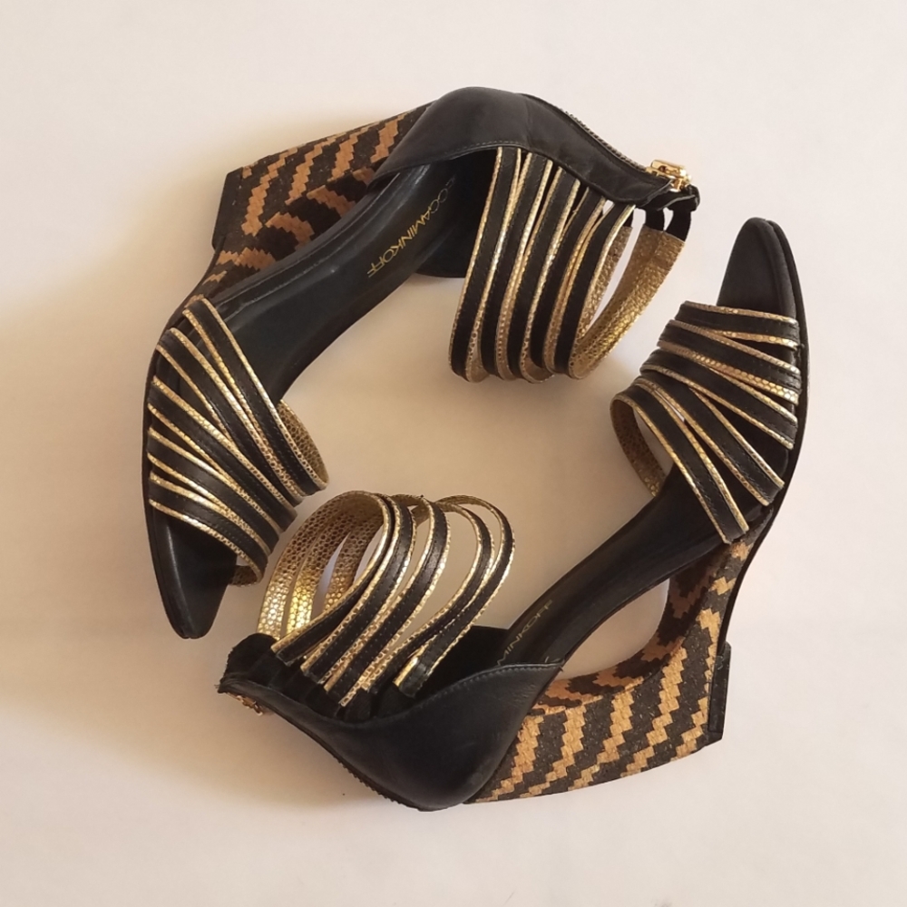 Rebecca Minkoff Geometric Wedges (size:6)